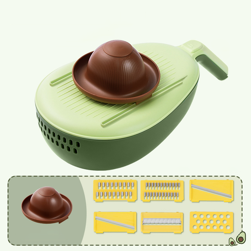 Avocado Shape Vegetable Cutting Chipper